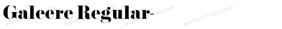 Galeere Regular字体转换